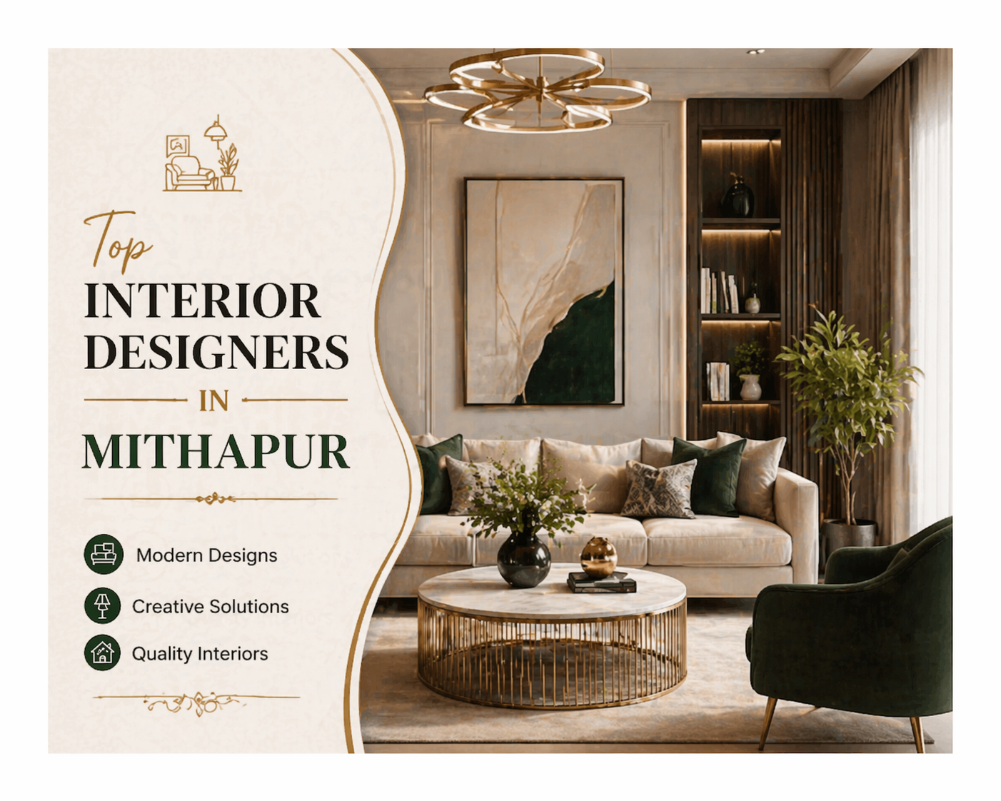Top Interior Designers in Mithapur | Elegant & Affordable Designs