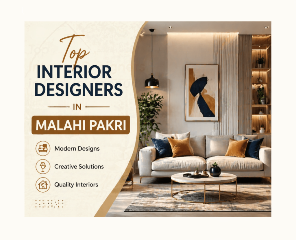 Top Interior Designers in Malahi Pakri modern home interior promotional banner