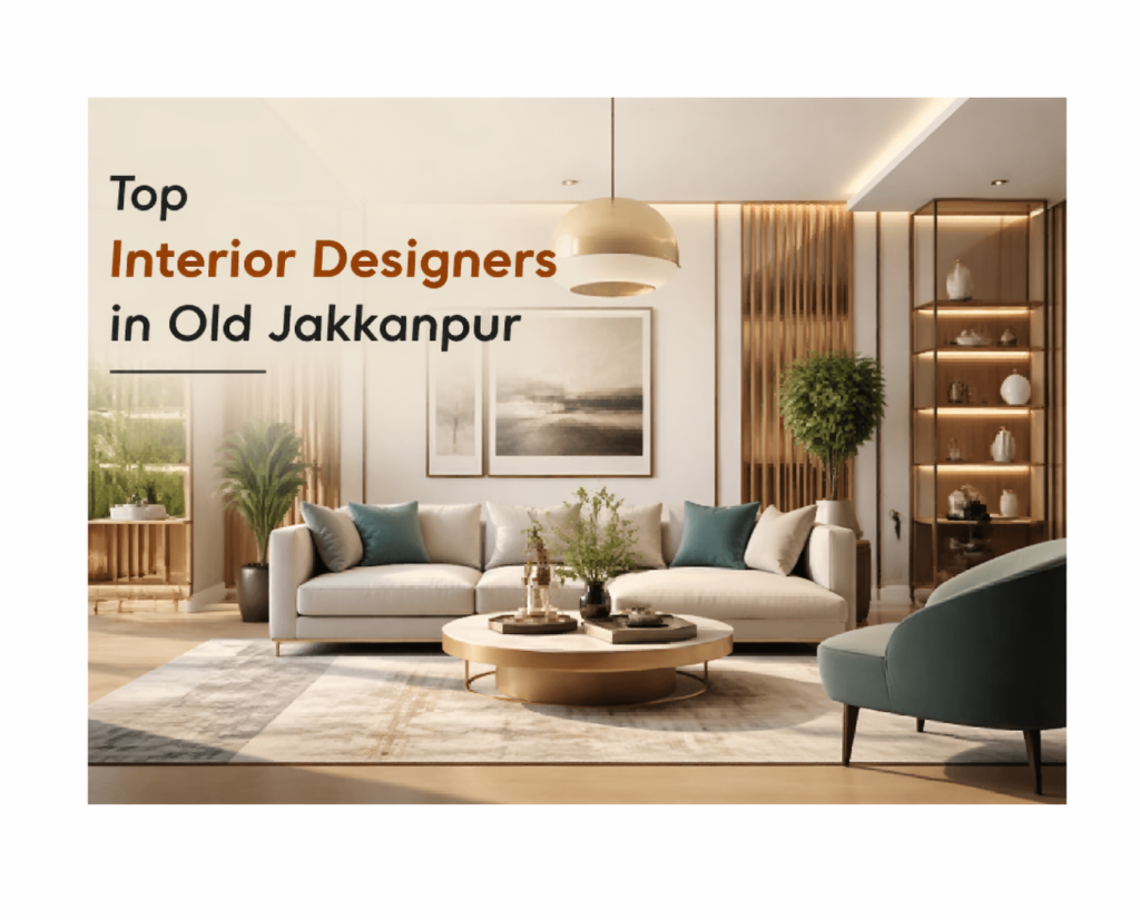 Top Interior Designers in Old Jakkanpur modern living room promotional banner